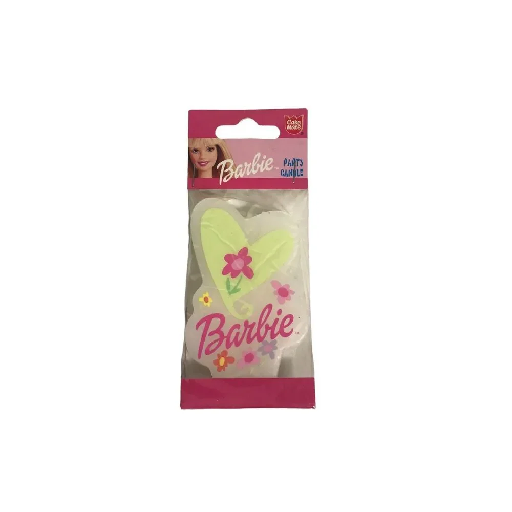 Vintage 90s 1999 Cake Mate Mattel Barbie Birthday Party Cake Topper Candle Heart